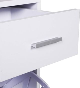 Zapatero Moderno Con Banco Tapizado para 12 Pares de Zapatos, Mueble de Entrada Con Zapatero, Madera, Elegante, Amplio, 94,5X57X30 Cm, Blanco