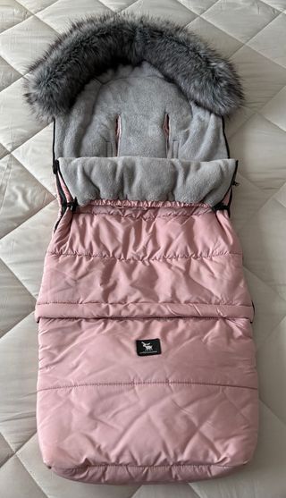 Saco bebé invierno rosa Cottonmoose