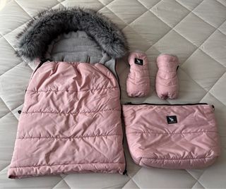 Saco bebé invierno rosa Cottonmoose