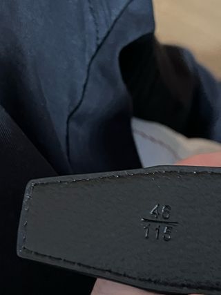 Cinturón Hermes Negro Hebilla H Plata