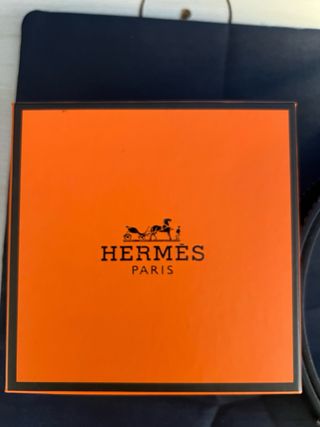 Cinturón Hermes Negro Hebilla H Plata