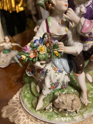 Coppia in ceramica Rudolstadt Turingia