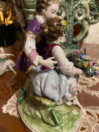 Coppia in ceramica Rudolstadt Turingia