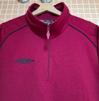 Sudadera Umbro Media Cremallera Roja