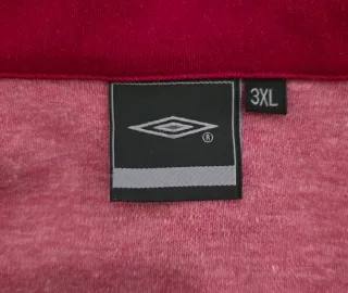 Sudadera Umbro Media Cremallera Roja