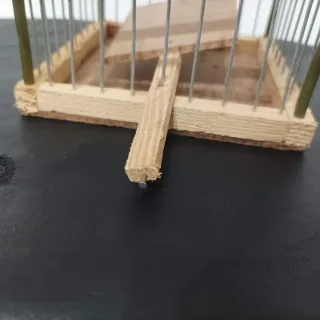 Set di gabbie in legno e metallo per richiamo, 6 gabbie