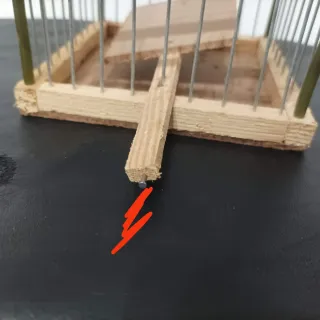 Set di gabbie in legno e metallo per richiamo, 6 gabbie