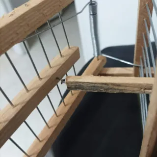 Set di gabbie in legno e metallo per richiamo, 6 gabbie