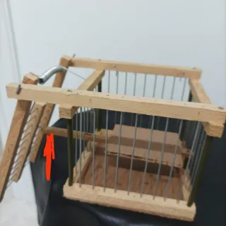 Set di gabbie in legno e metallo per richiamo, 6 gabbie