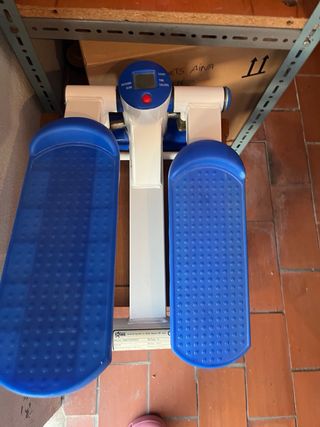 Stepper Fitness Azul y Blanco