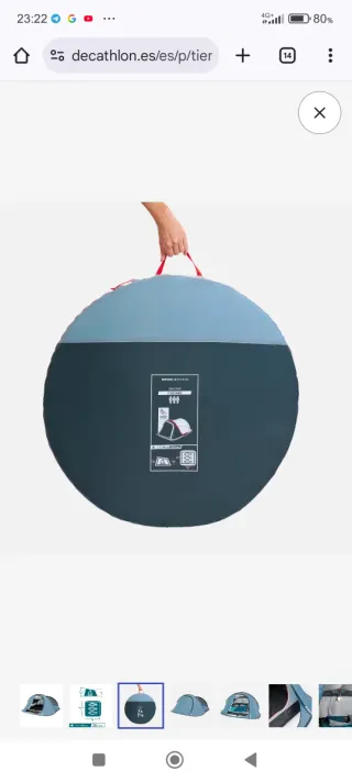 Tienda Quechua 2 segundos