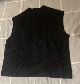 Chaleco Sophie and Lucie cashmere ochos negro T.34