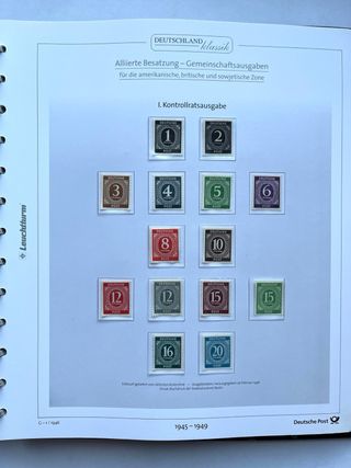 Álbum Sellos Alemania Ocupada 1945/1949