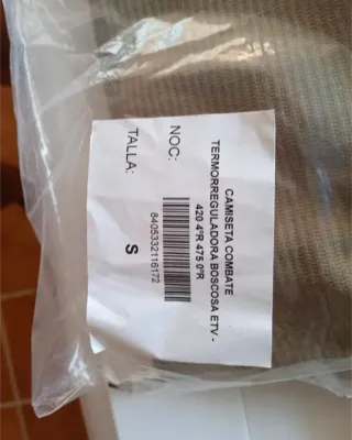 Camiseta Térmica Combate (Talla S) - nuevo