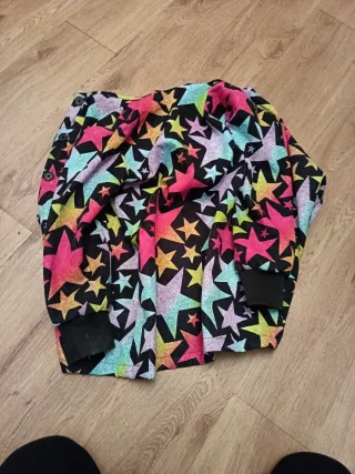 Abrigo niña estrellas multicolor