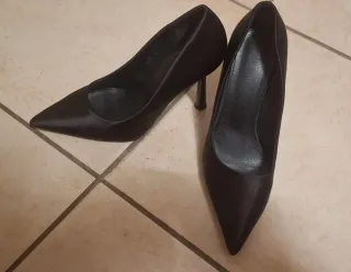 Décolleté nere effetto satin tg. 37