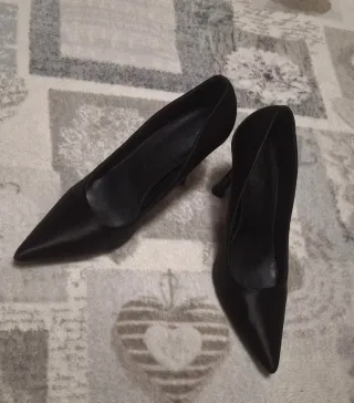 Décolleté nere effetto satin tg. 37