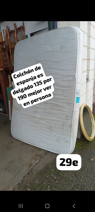 Colchón esponja 135cm x 190