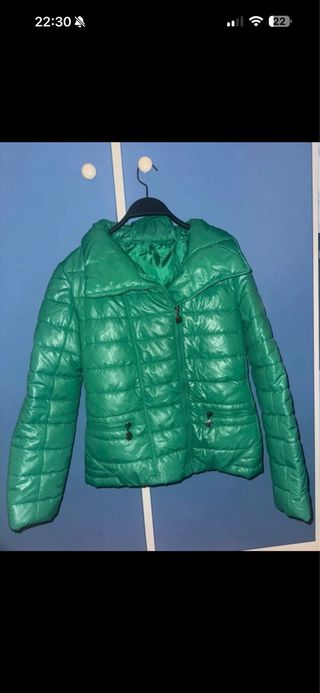 Casaco acolchoado verde