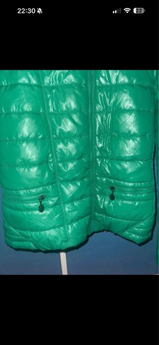 Casaco acolchoado verde