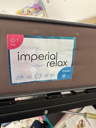 Cama Matrimonial Beige 180x200 Colchon de 32cm