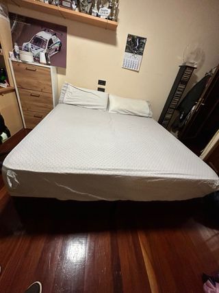 Canapé abatible marrón