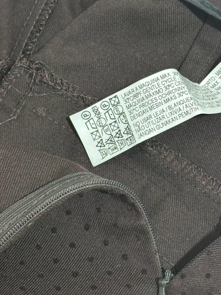 Zara pantaloni marroni a pois in rilievo – tg S