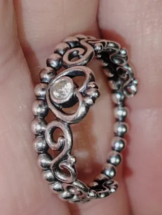 Anello Pandora Principessa Tiara Argento Sterling