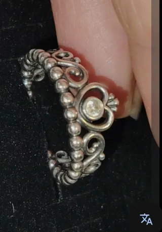 Anello Pandora Principessa Tiara Argento Sterling