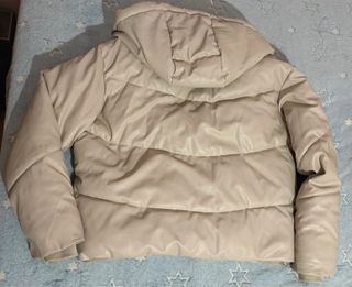 Chaqueta acolchada polipiel Zara Beige