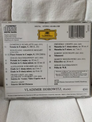 Vladimir Horowitz Lote 3cd's