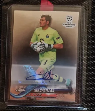Casillas Topps Chrome Autografiada