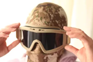 Pack Pasamontañas y Gafas Airsoft Camuflaje