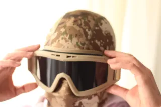 Pack Pasamontañas y Gafas Airsoft Camuflaje