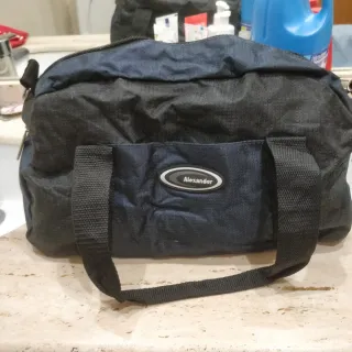 Bolso bandolera hombre sin marca negro/azul