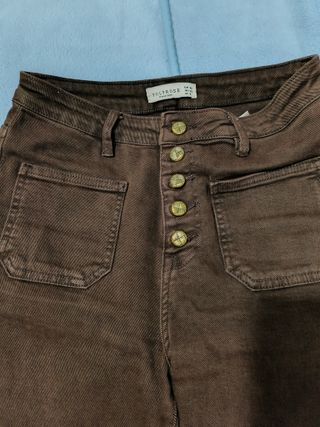 Pantalón ancho marrón