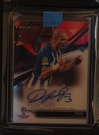 Pepe Autógrafo Topps Finest Champions League