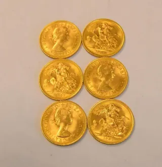 Moneda de oro Reina Isabel II