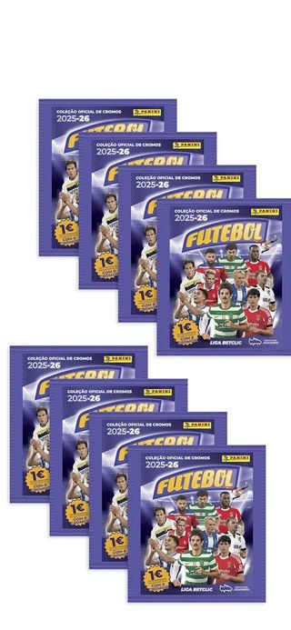 8 Saquetas Cromos Futebol 2025-26 Liga Betclic
