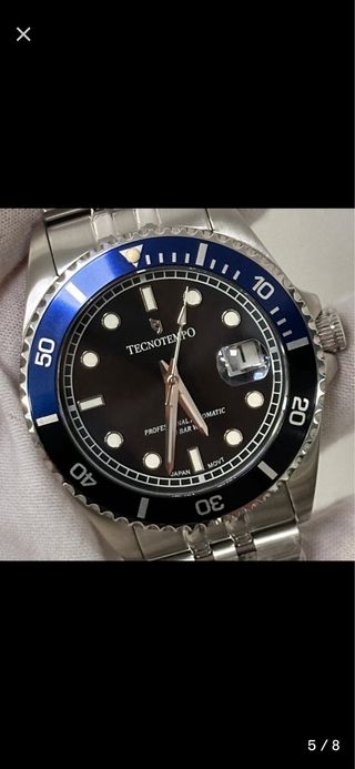 Reloj Automático Tecnotempo Diver Negro/Azul