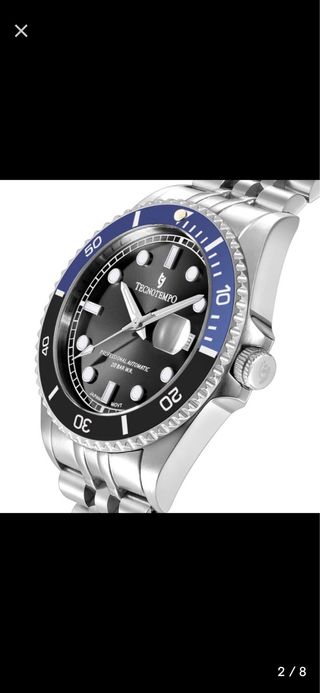 Reloj Automático Tecnotempo Diver Negro/Azul