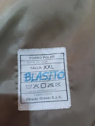 Chaqueta polar (color beige/cremallera) - nuevo