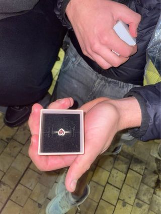 Anillo Pandora Corazón Rosa y Plata