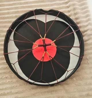 Tambor chamánico piel vegana remo