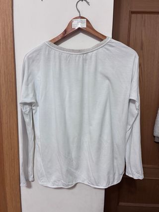 Camiseta Massimo Dutti Blanca Mujer