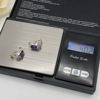 Pendientes Oro 18kt con Amatista