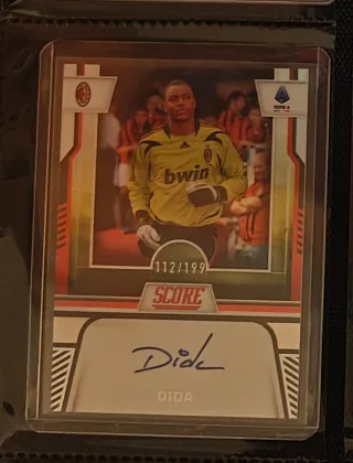 Tarjeta Dida Autografiada Score 112/199