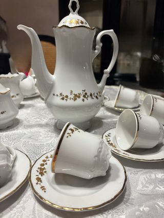 12 Tazzine Caffè Bavaria con Lattiera e caraffa