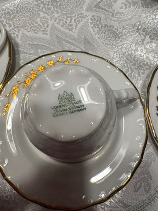 12 Tazzine Caffè Bavaria con Lattiera e caraffa