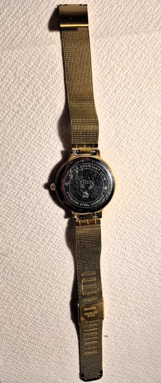 Reloj Dorado Resistente al Agua 3 atm + regalo